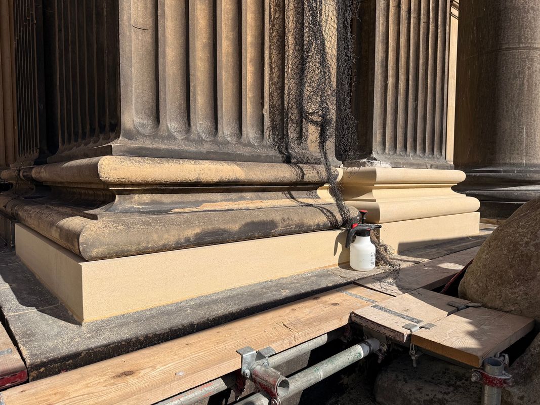 Repairs to the stonework by Stone Edge Restoration