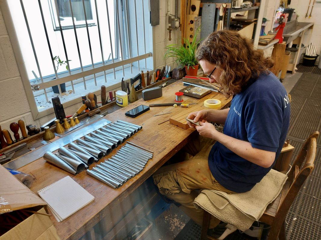 Nicholson & Co working on the Leeds Town Hall organ