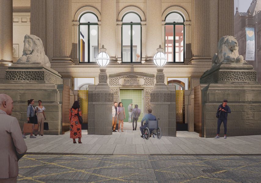 Artist impression of Leeds Town Hall