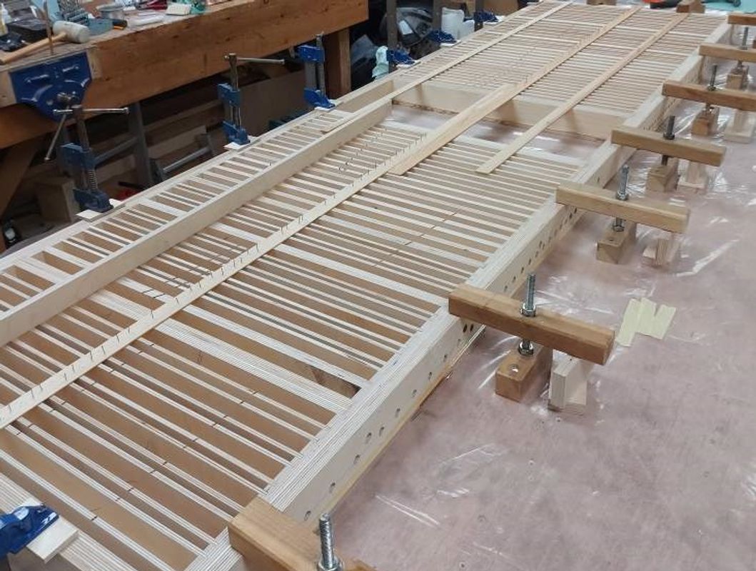 Nicholson & Co working on the Leeds Town Hall organ