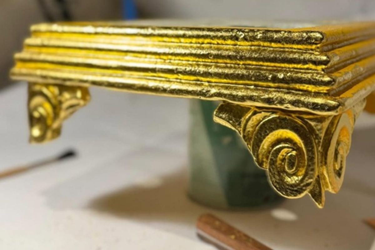Gold leaf by Stone Edge Restoration