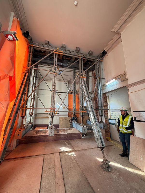 The new ticket office wall removal