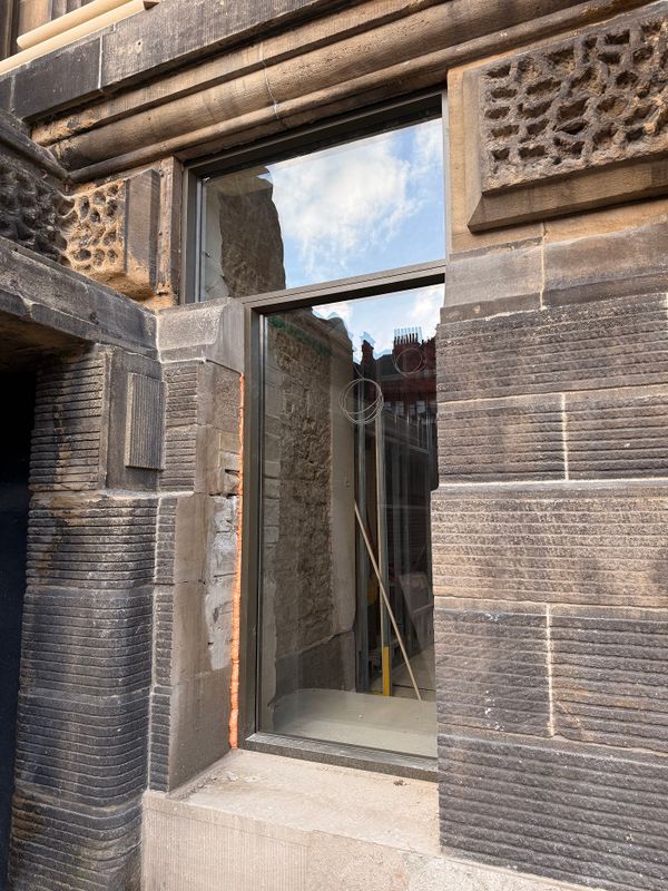 New lower ground entrance windows