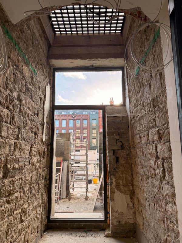 New lower ground entrance windows