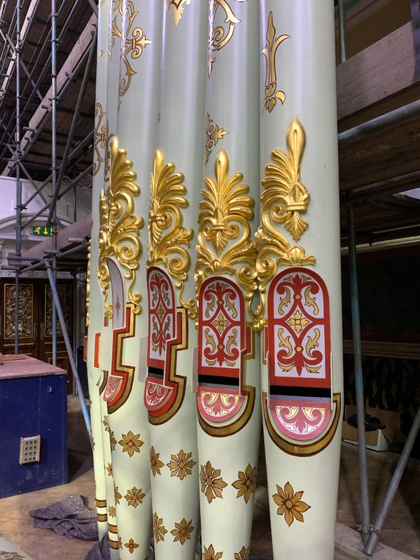 Leeds Town Hall organ façade pipes