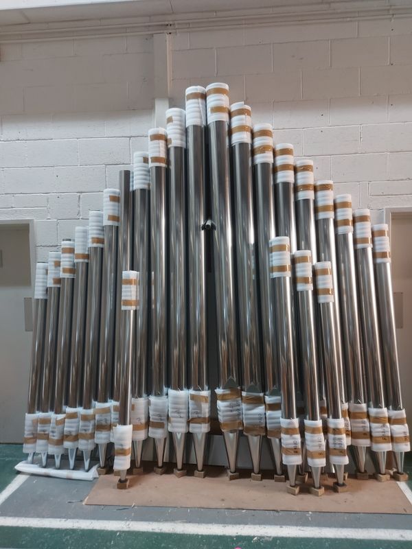 Nicholson & Co working on the Leeds Town Hall organ